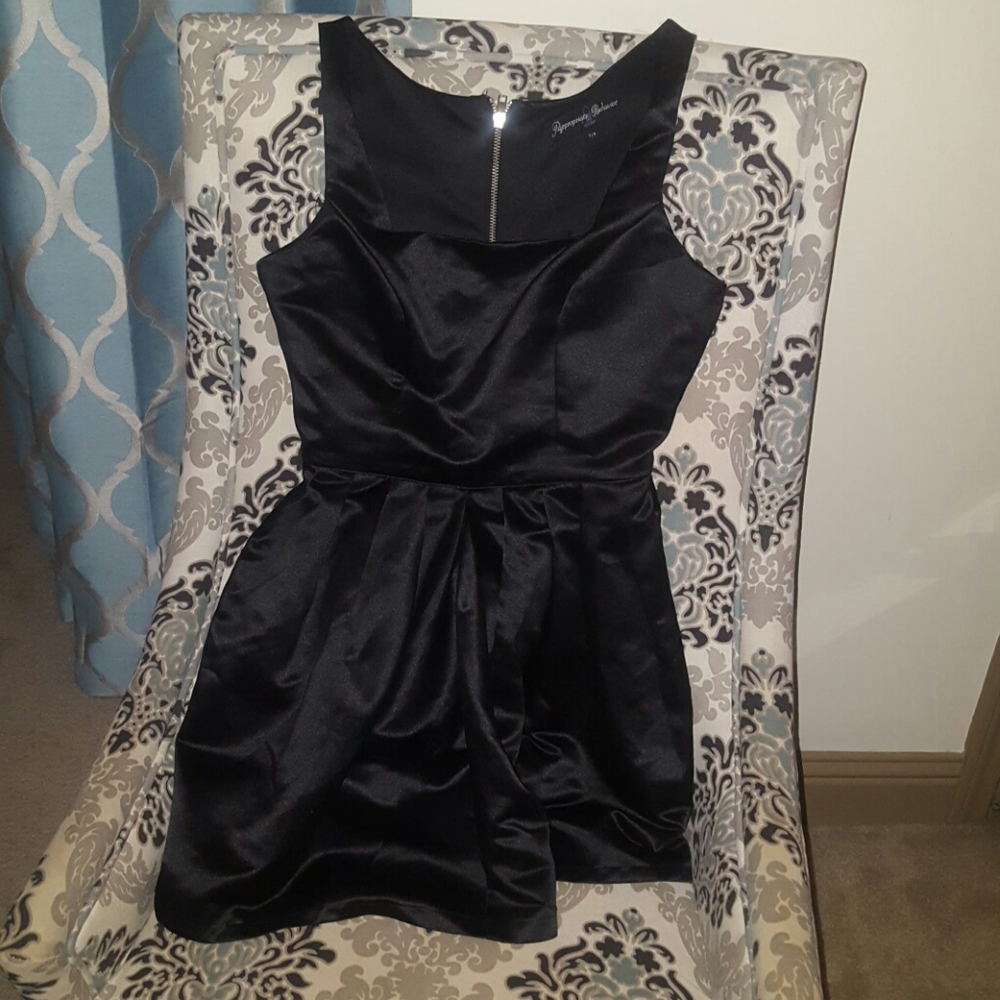 Black mini cocktail dress